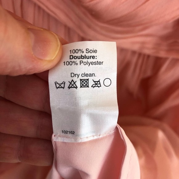 J. Crew Blush Pink Kylie Silk Chiffon One Shoulder Dress Women’s Size 8 - Picture 9 of 12